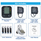 Automatic Blood Pressure Monitor Kit - 2 Cuffs (Standard & Large), 198 Reading Memory & Pulse Indicator
