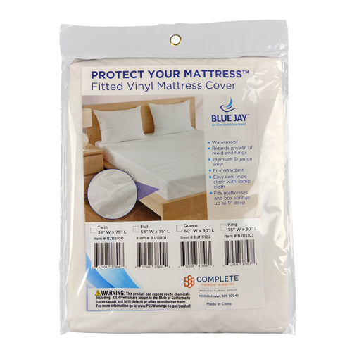 King Size Mattress Protector 78x80x9 - Waterproof, Flame Retardant Mattress Cover