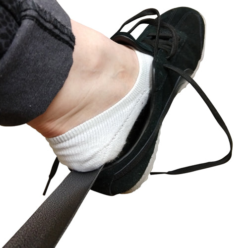Extra Long 18" Metal Shoehorn - Easy On/Off Shoe Aid for Seniors & Back Pain