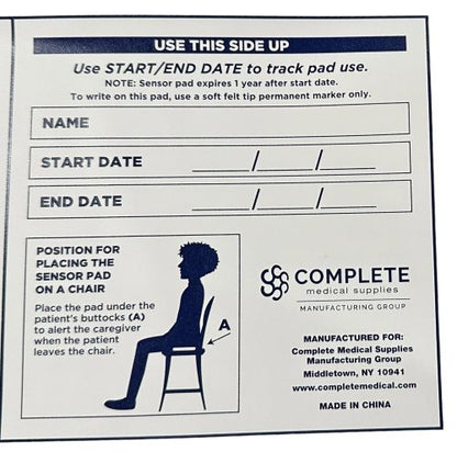 Blue Jay Alarm Alert Chair Sensor Pad - 7 x 15 Inch - 1 Year Warranty
