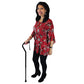 Blue Jay Soft Foam Offset Handle Cane, Black, Adjustable Aluminum Walking Cane with Wrist Strap
