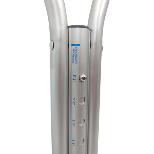 WALK WITH ME Youth Aluminum Crutches - Adjustable, Lightweight, 350 Lbs Capacity - Pair