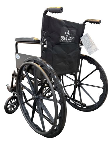 ROLL WITH ME 18" Wheelchair - Fixed Arms, Swing-Away Footrests - Standard K1 Model