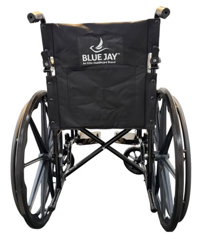 ROLL WITH ME 18" Wheelchair - Fixed Arms, Swing-Away Footrests - Standard K1 Model