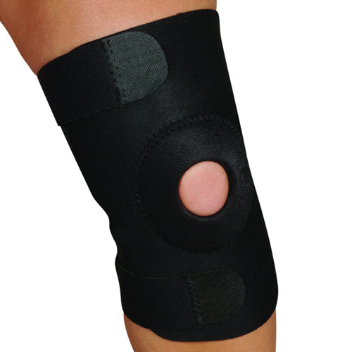Blue Jay Adjustable Open Patella Knee Support - Black - Small/Medium