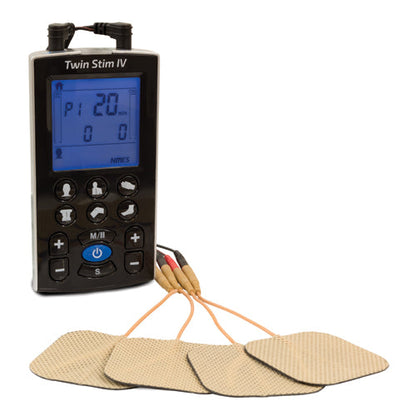 InTENSity Twin Stim IV TENS and NMES Unit - Electrotherapy Pain Relief & Muscle Stimulation