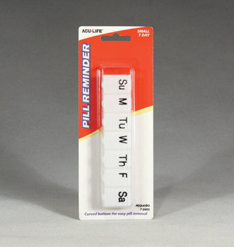 7-Day Pill Organizer Small - Daily Medication Reminder with Braille