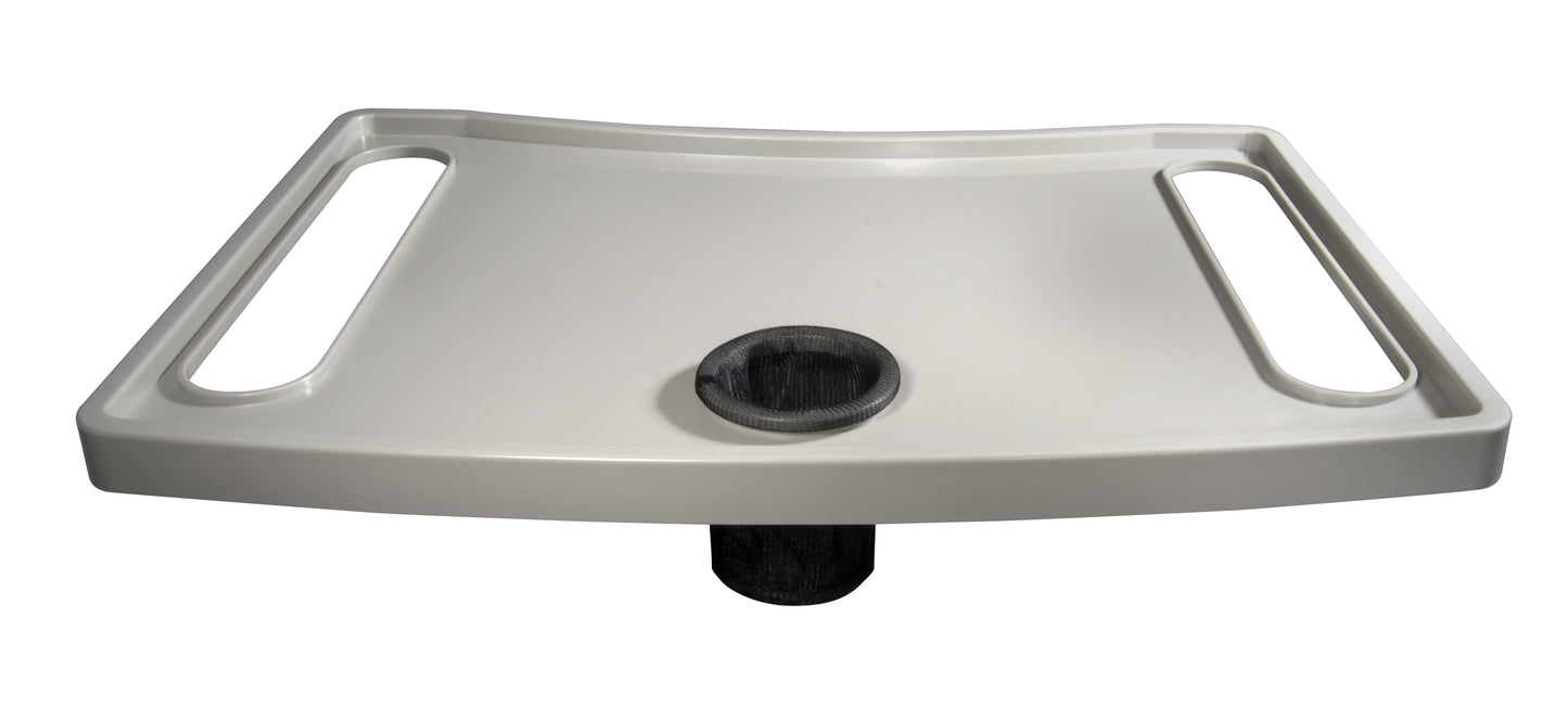 Drive Universal Walker Tray with Cup Holder - 23x17 Durable Grey Tray
