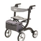 Nitro Euro-Style Rollator Walker, Black, 10" Casters, Foldable, with Storage Bag