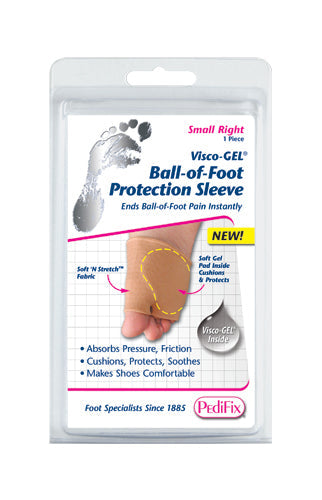 Visco-GEL Ball-of-Foot Sleeve - Metatarsal Pad for Pain Relief - Large Left Foot