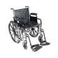 Economy Wheelchair 18" with Elevating Leg Rests, Adjustable Height, 300 lbs Capacity