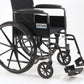 Wheelchair, 18", Fixed Arms, Swing-Away Footrests, 250 lb Capacity