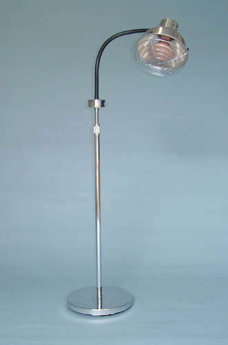 250W Infrared Heat Lamp for Home Use - Stationary Base, Adjustable Height