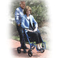 Duet Rollator Transport Chair Combo - Lightweight, Foldable, Blue