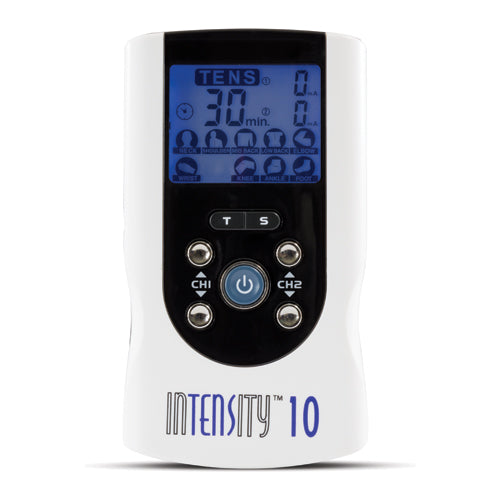 InTENSity 10 Digital TENS Unit - 2 Channel Pain Relief Device with AC/DC Adapter