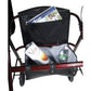 Lightweight Aluminum Rollator Walker with Padded Seat, Adjustable Handles, and Removable Back - Blue