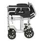 Poly-Fly 2-in-1 Lightweight Wheelchair & Transport Chair, 18" Seat