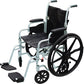 Poly-Fly 2-in-1 Lightweight Wheelchair & Transport Chair, 18" Seat
