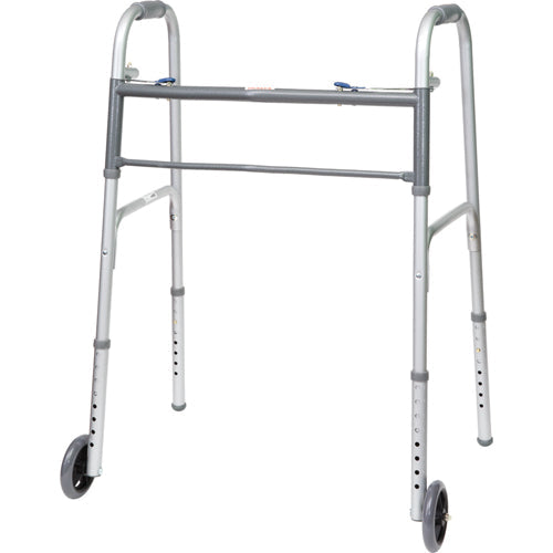 ProBasics Bariatric Folding Walker with Wheels, 500 lb Capacity, 2/CS