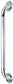 Knurled Chrome Grab Bar 12 Inch - Non-Slip Grip, Heavy Duty
