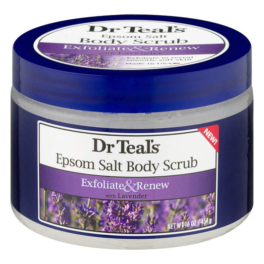 Dr Teal's Exfoliate & Renew Epsom Salt Body Scrub - 16 Oz