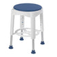 Swivel Shower Stool with Rotating Padded Seat, Adjustable Height, 450 lbs Capacity