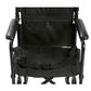 Lightweight Transport Wheelchair, Black, 17" Seat - Aluminum Frame, Foldable