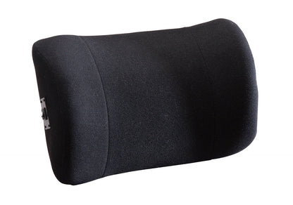 Obusforme Lumbar Support with Massage - Black - Portable Back Cushion for Home, Office, Car