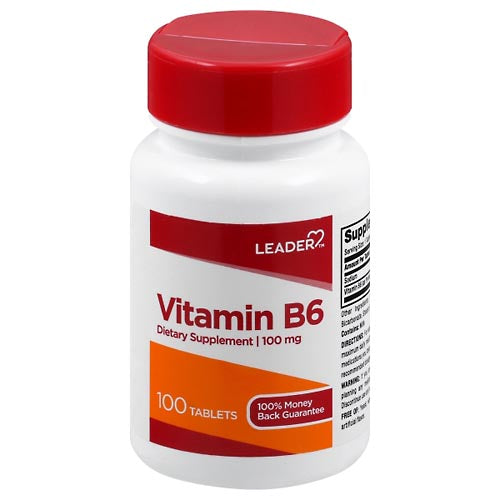 Leader Vitamin B6 100 Mg Tablets 100Ct