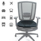 ObusForme Gel Seat – Chair & Wheelchair Cushion, Cooling Mesh, Memory Foam, 18” x 17” x 2”