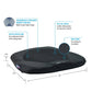ObusForme Gel Seat – Chair & Wheelchair Cushion, Cooling Mesh, Memory Foam, 18” x 17” x 2”