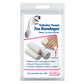 Tubular Foam Toe Bandages - Cushioned Protection for Corns & Ingrown Nails - Large, Pk/3