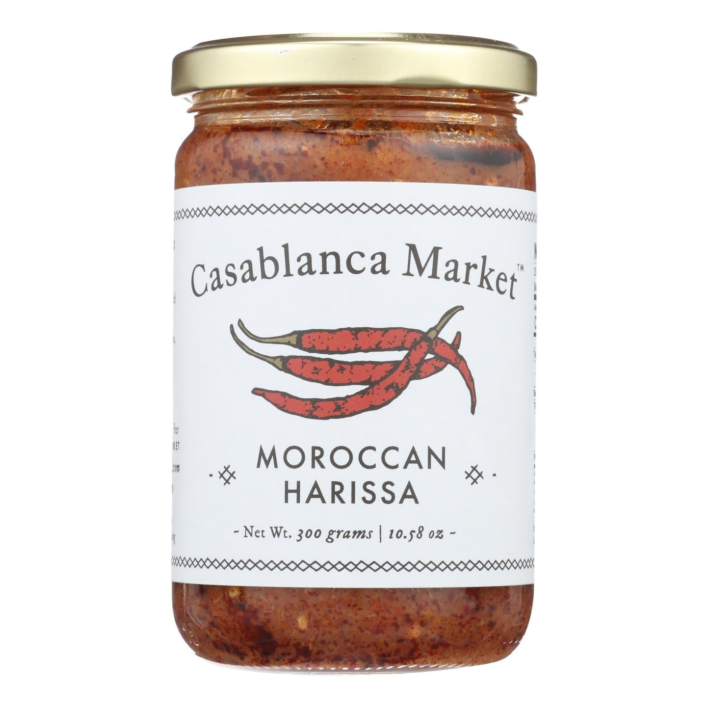 Casablanca Market Harissa Moraccan Paste (Case of 6 x 10.58 Oz) - Authentic Moroccan Spicy Chili Condiment, Gluten-Free, Kosher, Yeast-Free