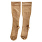 X-Large 30-40 mmHg Compression Stockings - Closed Toe, Beige - For Varicose Veins & Edema