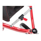 Nitro 3-Wheel Aluminum Rollator, Red, Lightweight Folding Design, 300 lb Capacity