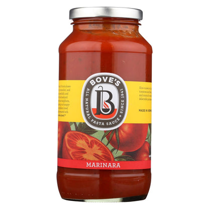 Bove's of Vermont Marinara Pasta Sauce (Case of 6) - 24 Fl Oz Jars - Gluten-Free, Kosher, GMO-Free Tomato Sauce