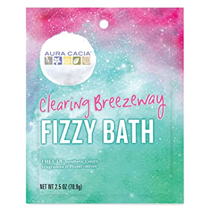 Aura Cacia Fizz Bath Clear Breezy, 2.5 oz (Pack of 6)