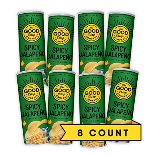 The Good Crisp Company - Spicy Jalap Crisps, 5.6 oz (Pack of 8) - Gluten-Free Chips