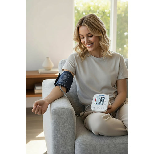Talking Blood Pressure Monitor for Seniors with Automatic Digital Cuff