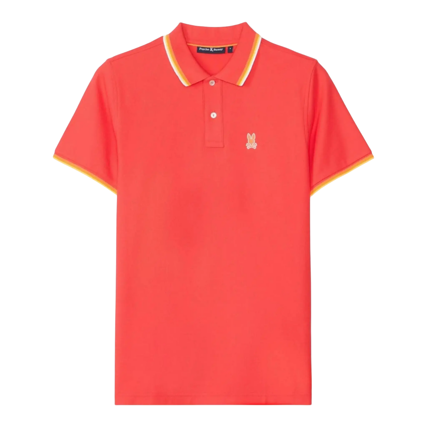 Psycho Bunny Granbury Pique Polo Men Polo Shirt Hibiscus