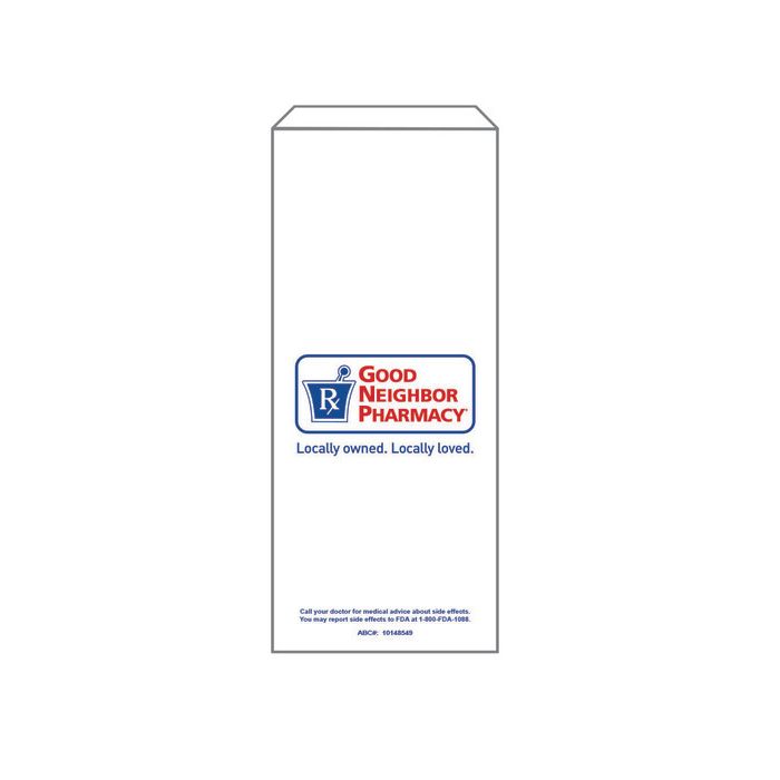Good Neighbor Pharmacy Bag White S Rx 4X1X10 3000