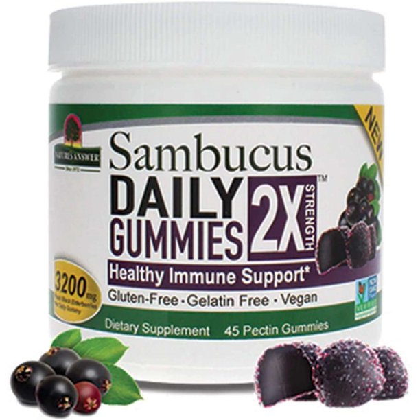 Nature's Answer Elderberry Gummies: Daily Immune Support - 45 Ct