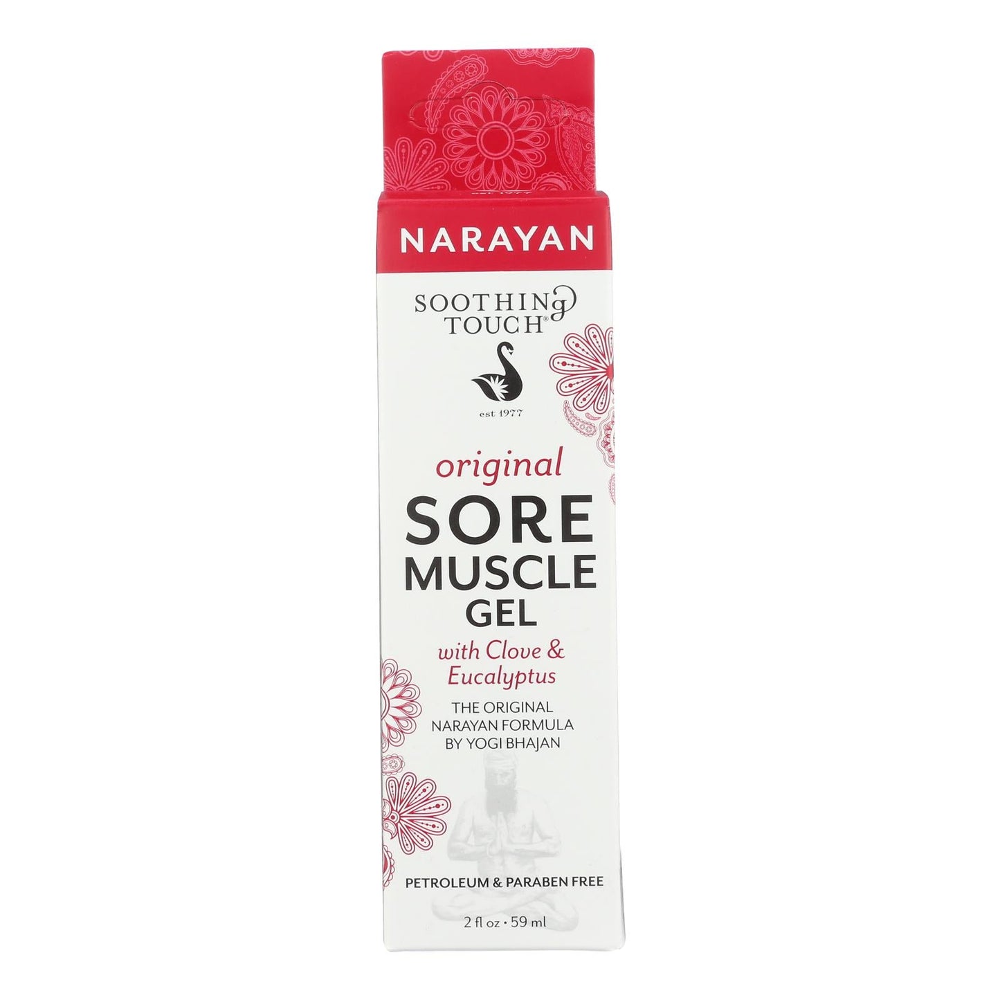 Soothing Touch Sore Muscle Gel Original (6-Pack, 2 Oz Jars) with Clove, Eucalyptus & Peppermint Essential Oils for Relief