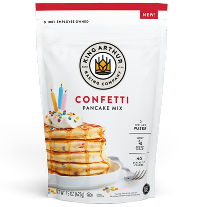 King Arthur Baking Company Pancake Confetti Mix (Pack of 6 - 15 oz)