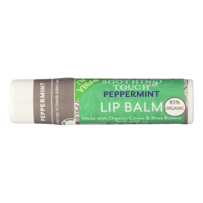 Soothing Touch Organic Peppermint Lip Balm, 0.25 oz (Case of 12)