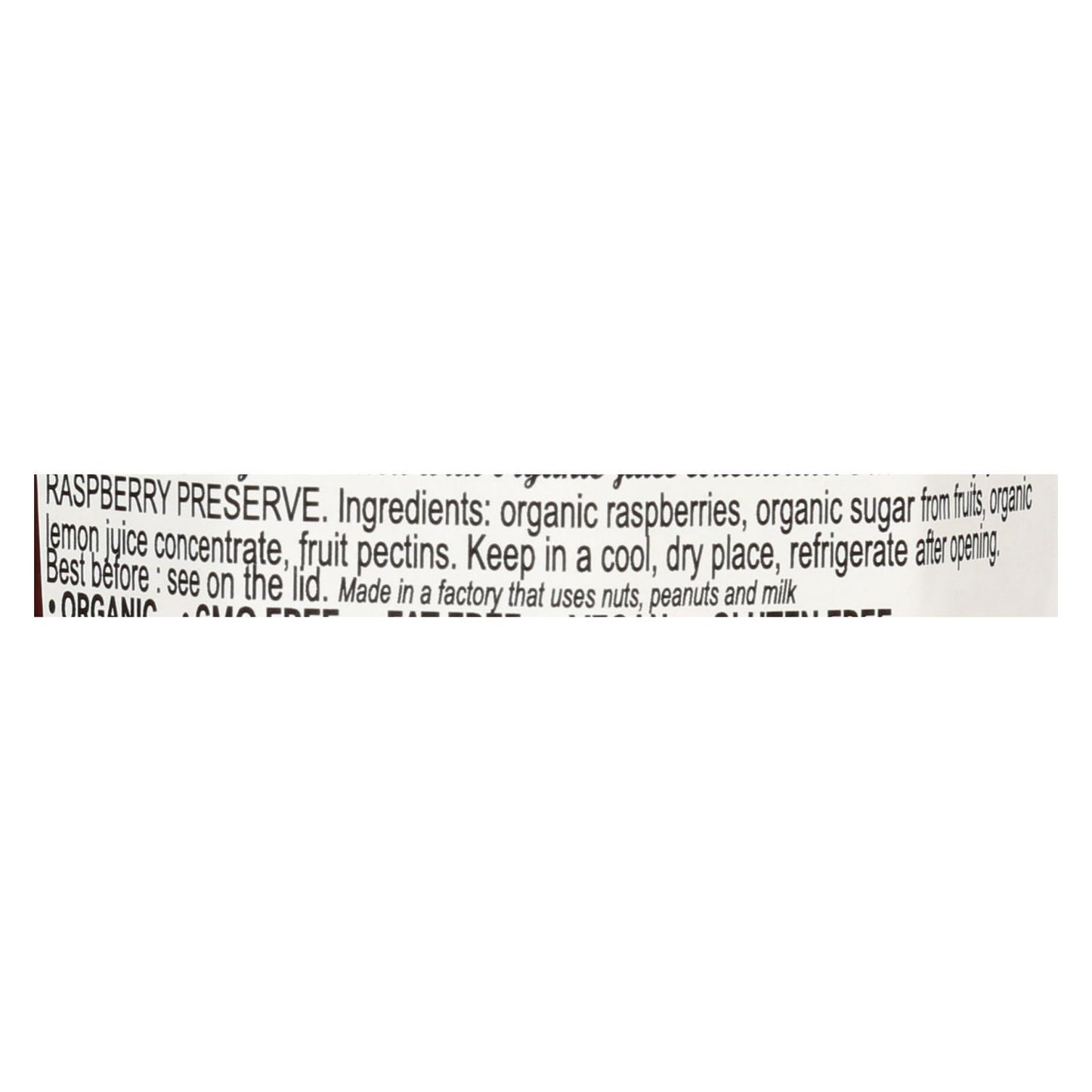 Lucien Georgelin Organic Raspberry Fruit Spread (11.28 Oz Jar, 6-Pack) - 100% Fruit, Vegan, Gluten-Free Jam, Non-GMO