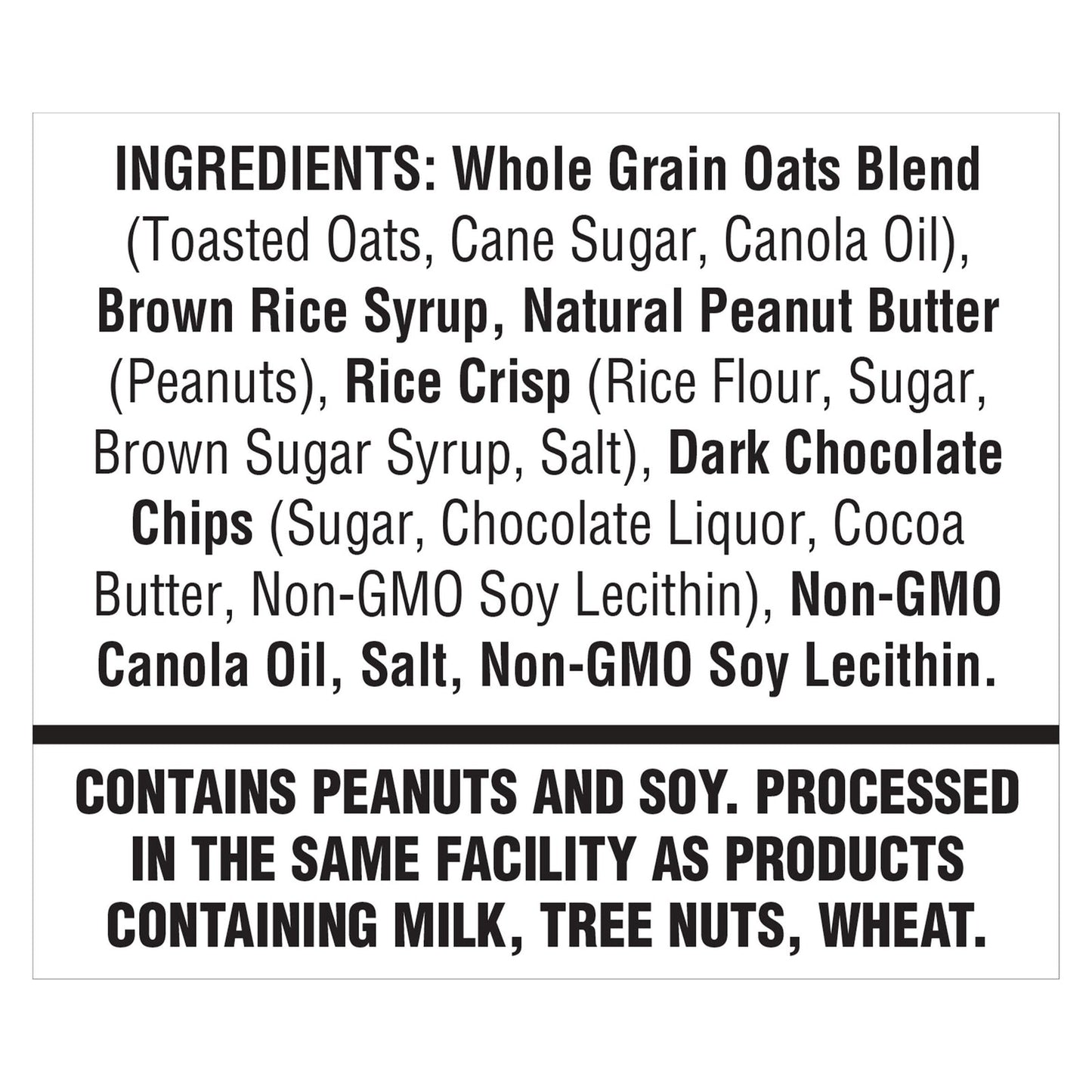 Simply 8 Real Peanut Butter Chocolate Chip Chewy Granola Bars - GMO-Free, Case of 8 (6.6 Oz. Each)