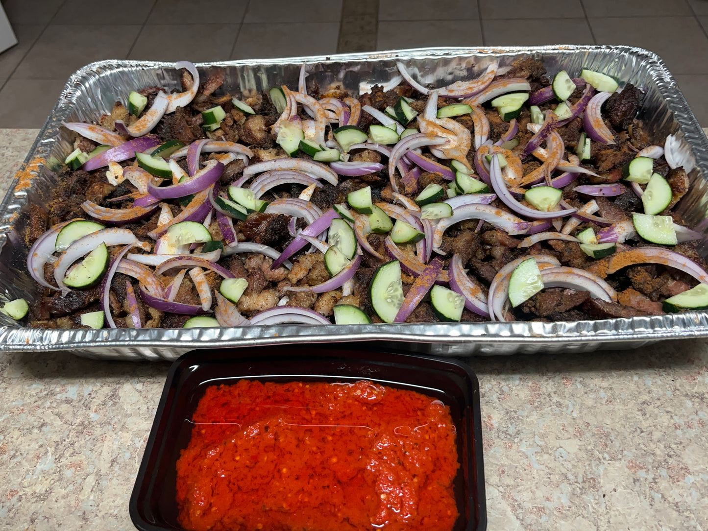 Medium Beef Suya Event Tray