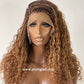 Wet And Wavy 100% Human Hair Knotless Braid Wig, HD Full Lace,