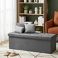 30/43" Folding Storage Ottoman Bench Heavy Duty Padded Seat Multi Size - Color